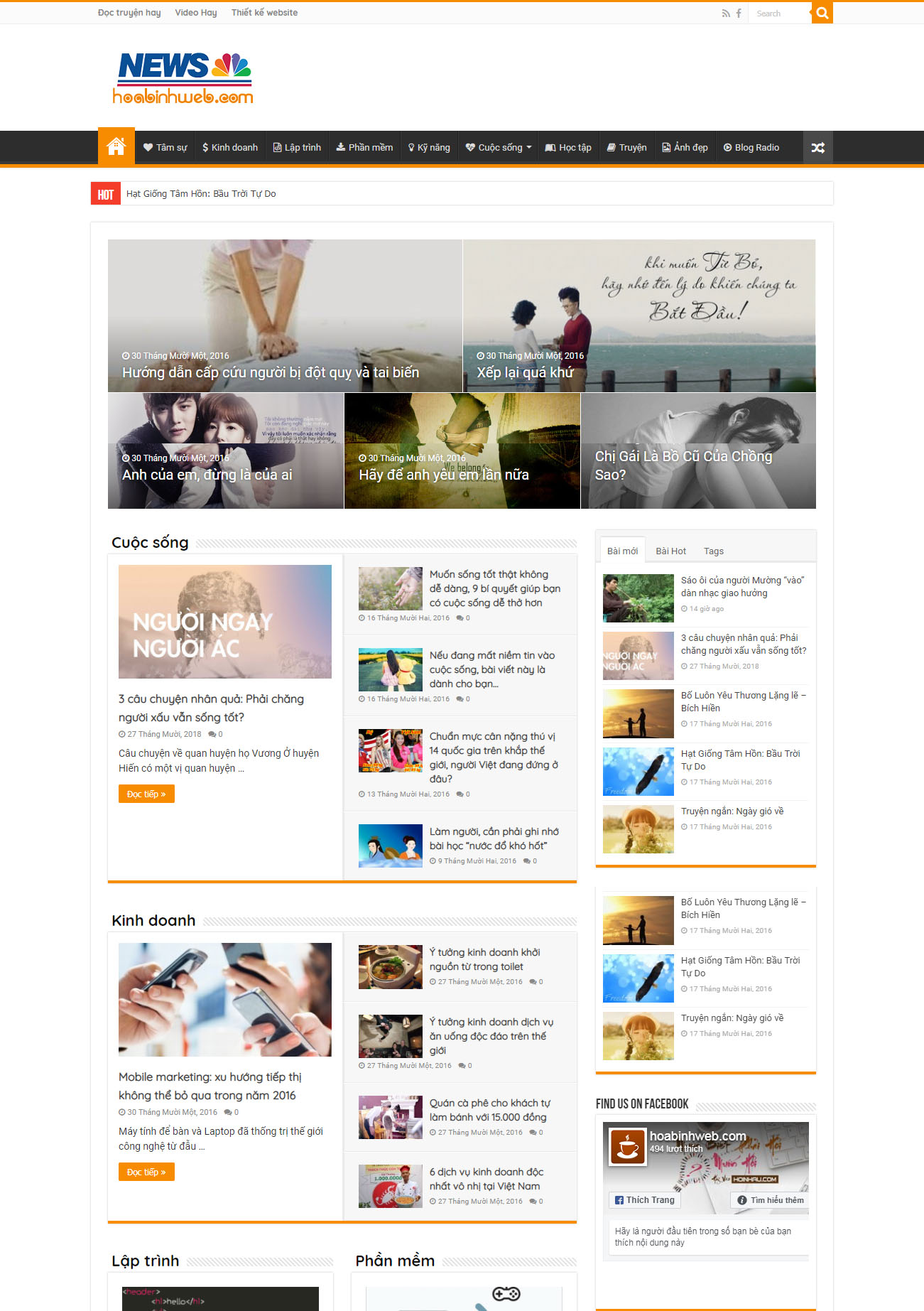 Website tin tức